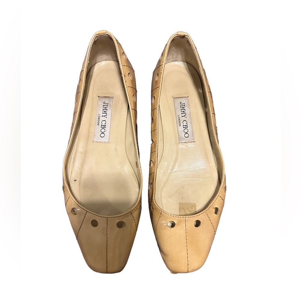 Jimmy Choo Laser Cut Patent Leather Flats size 6.5